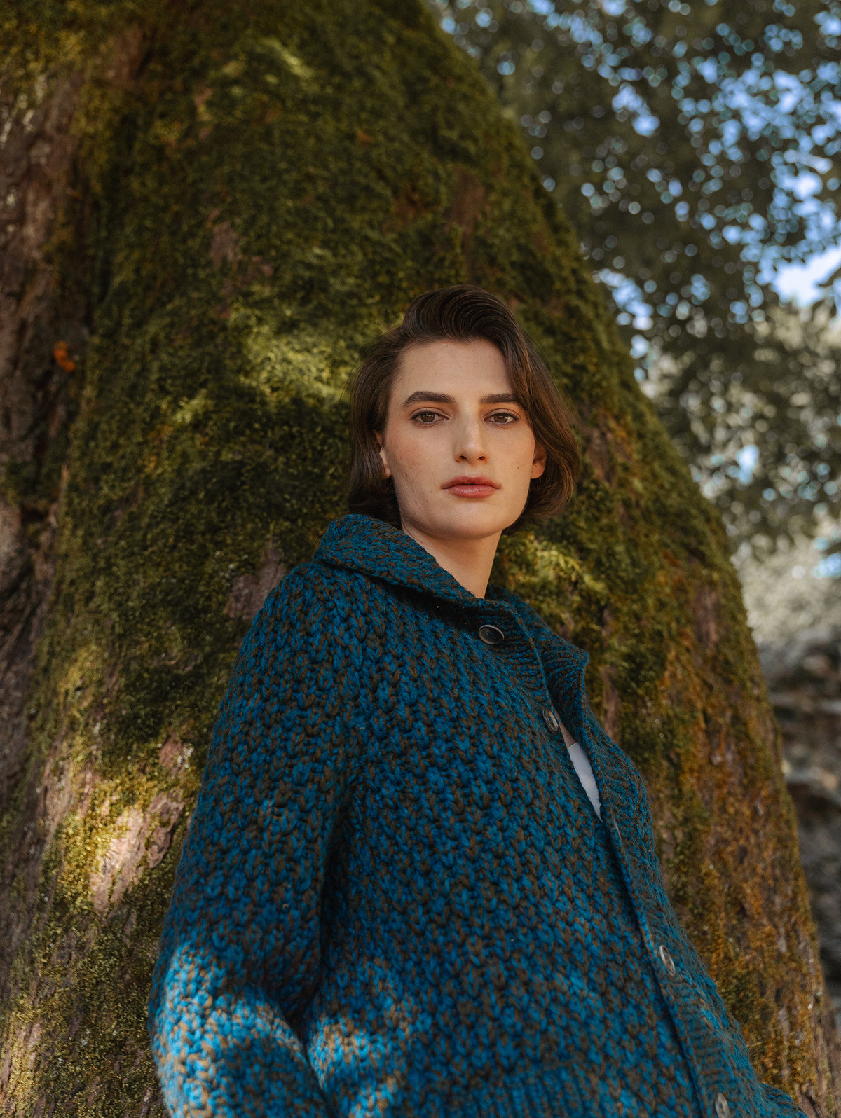 Collar Fisherman Cardigan