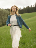 Crew-neck Lacy Cardigan