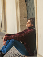 High-neck Lacy Sweater