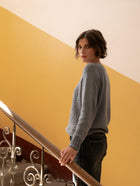 V-neck Lacy Sweater