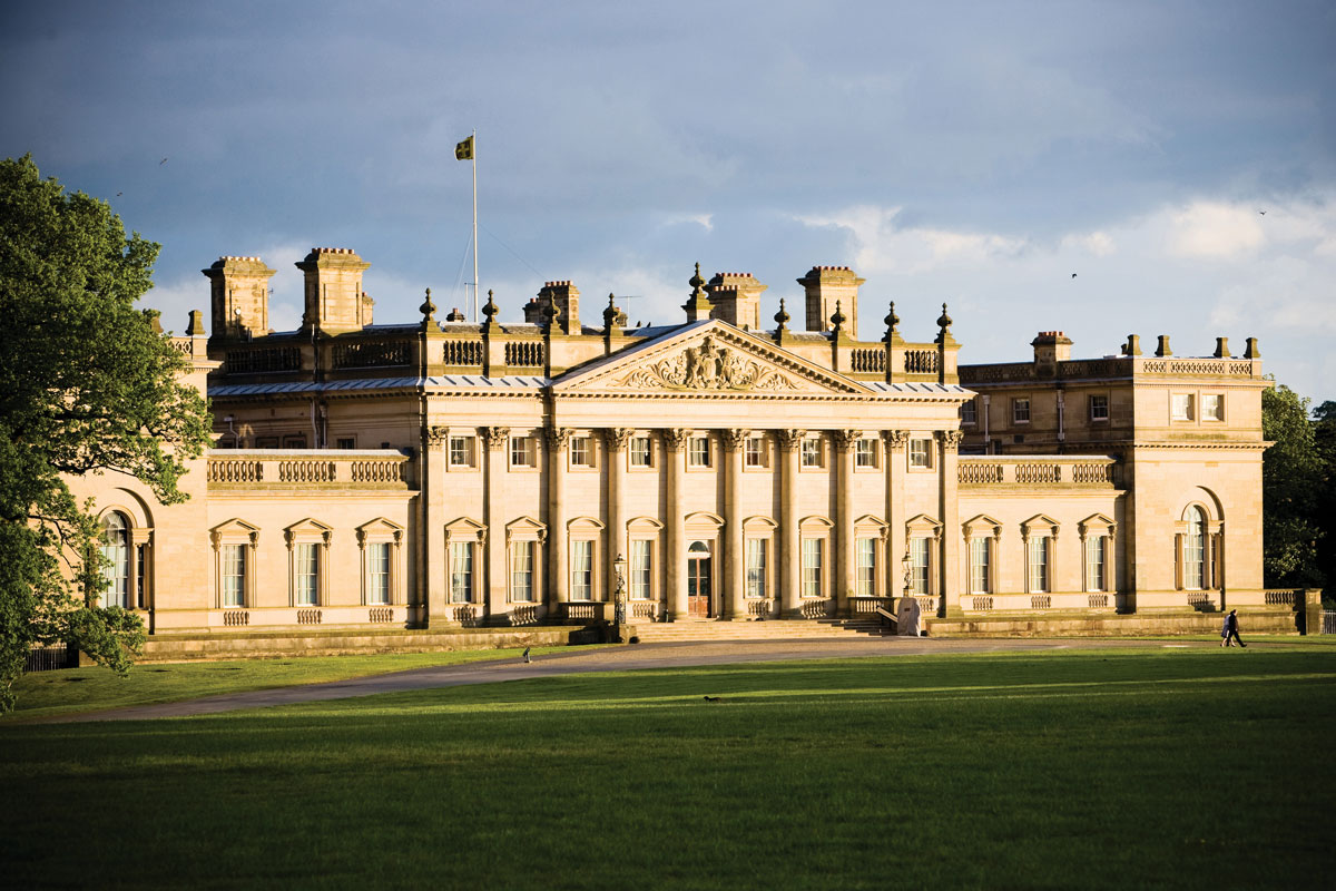 Harewood House was completely furnished by famous furniture-maker Thomas Chippendale, including the Chinese wallpaper.