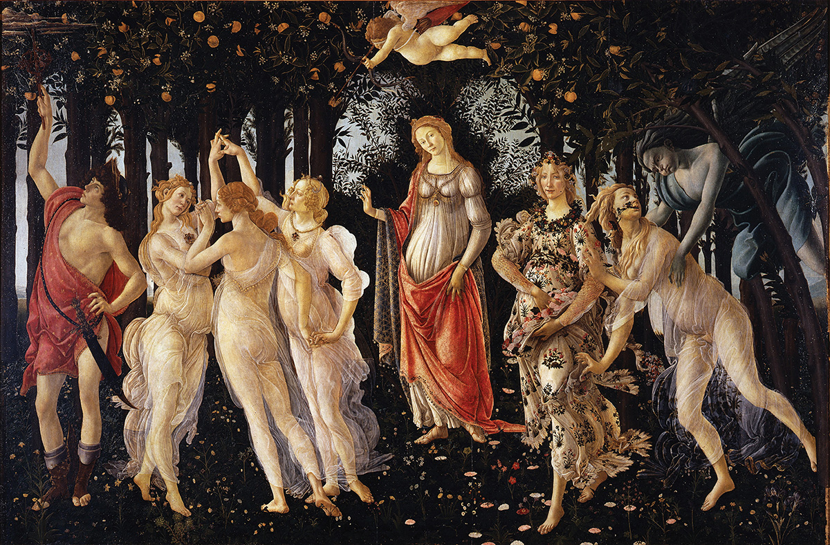 Renaissance painting showing classical aesthetics