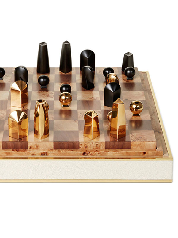 A luxe chess set that doubles as decor