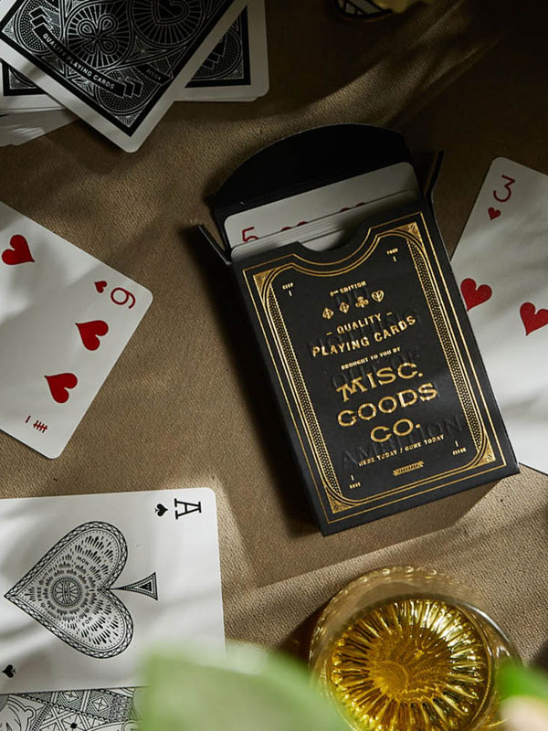 A fancy card deck to keep their game sharp