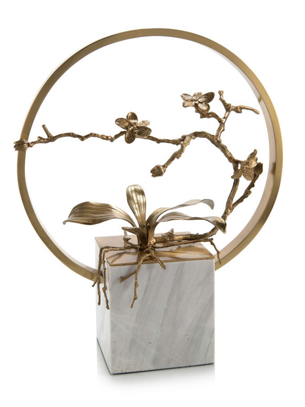 A brass blossom to beautify their home