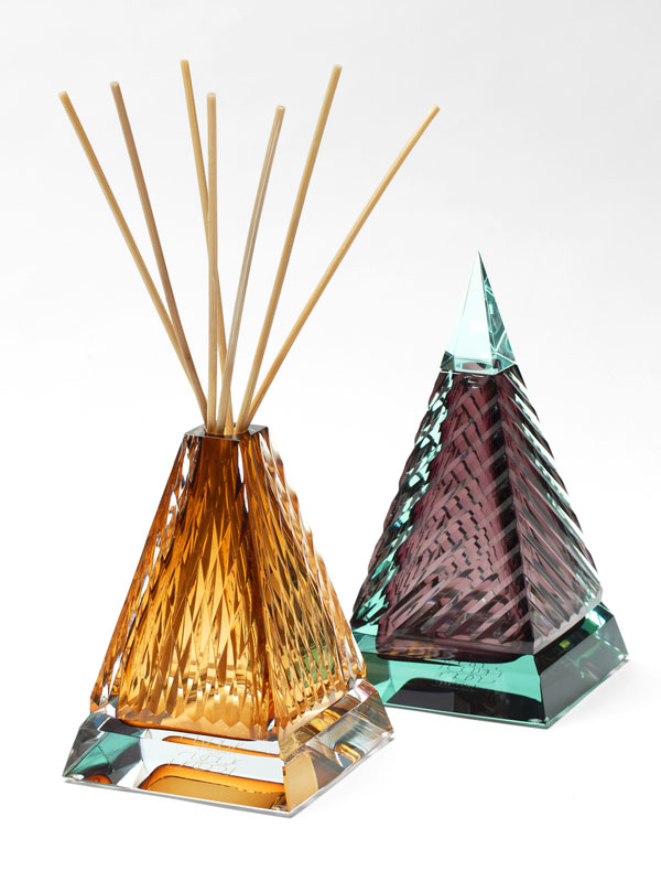 Arabia-inspired pyramid perfume bottles