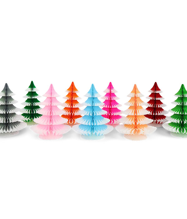 Vibrant Foldable Paper Trees