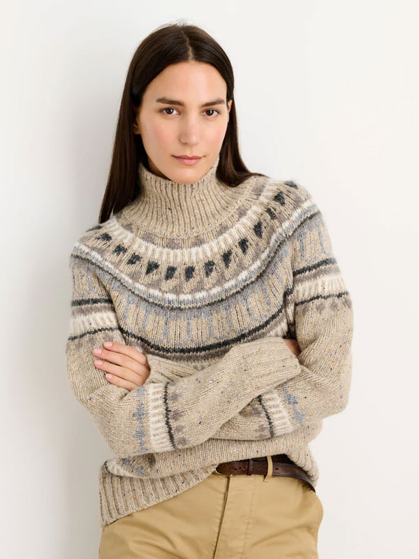 Scottish Donegal and Fair Isle Sweater