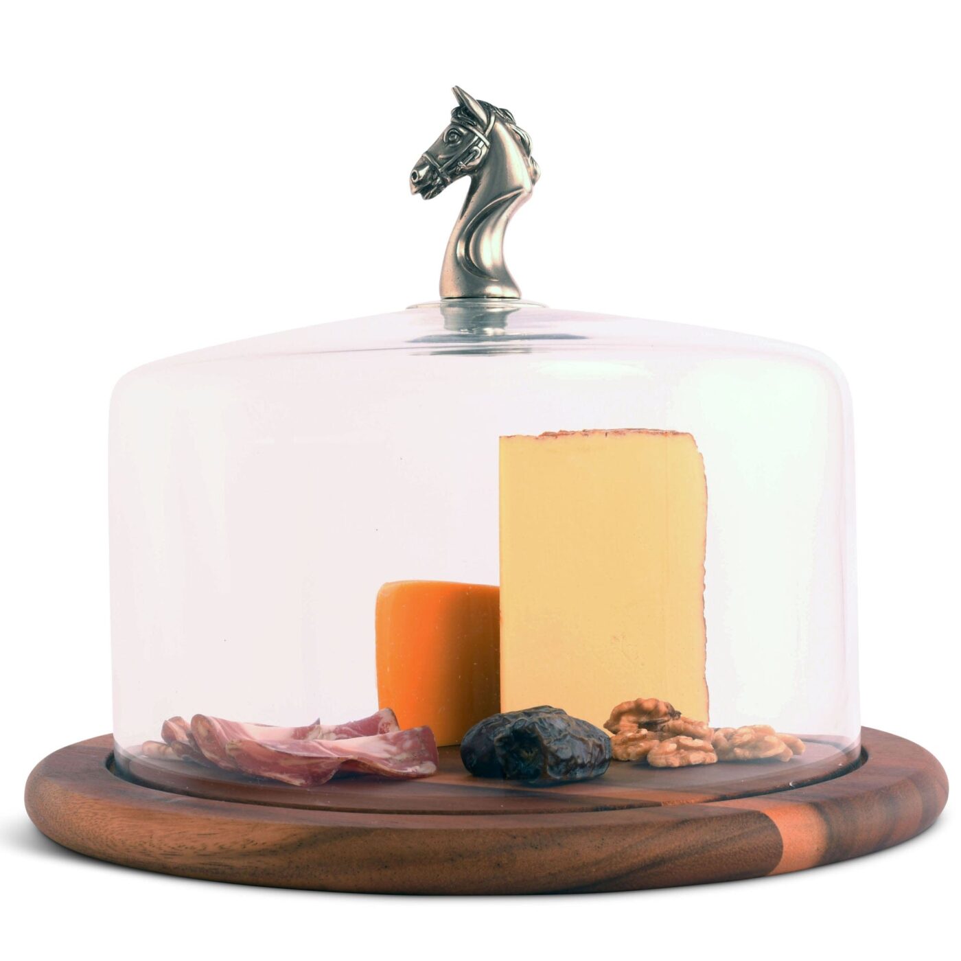 Horse Glass Covered Cheese Wood Board from Vagabond House