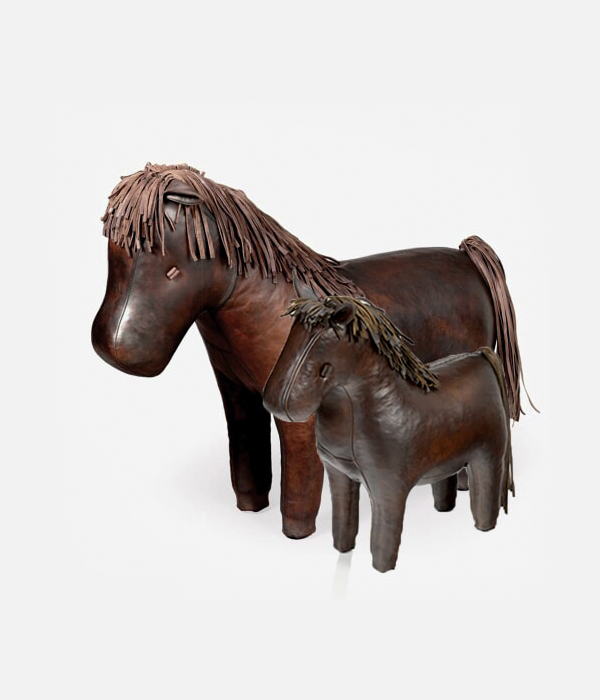 Scully and Scully Leather Horse Footstool
