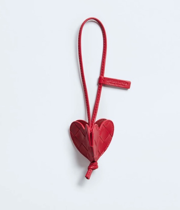 Bottega Veneta Leather Heart Bag Charm