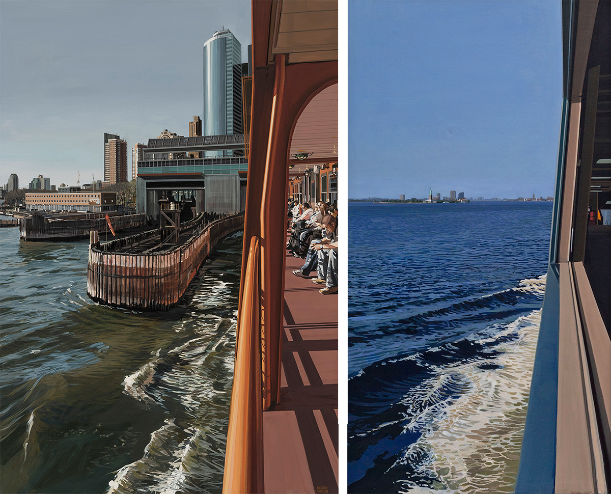 RichardEstes_StatenIslandFerry_2008_and_EllisIslandView_c.1987–1992